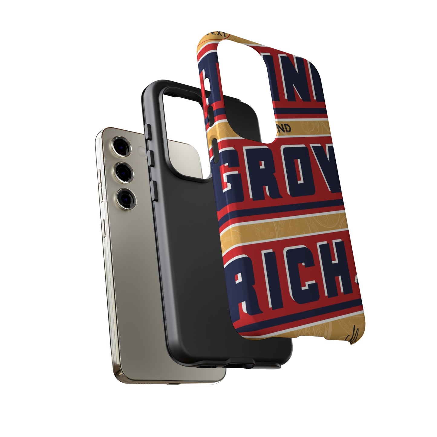 Modern "Think and Grow Rich" phone case