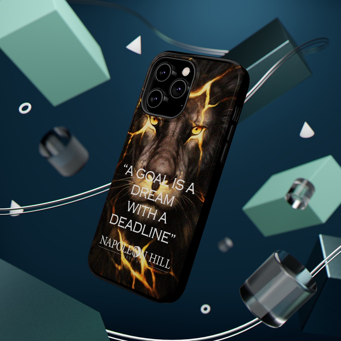 "A goal is a dream with a deadline" phone case
