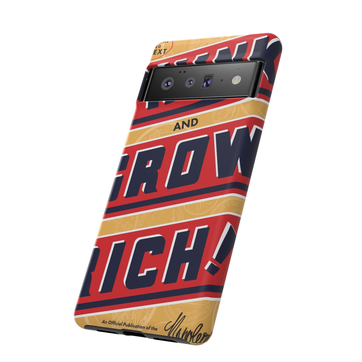 Modern "Think and Grow Rich" phone case