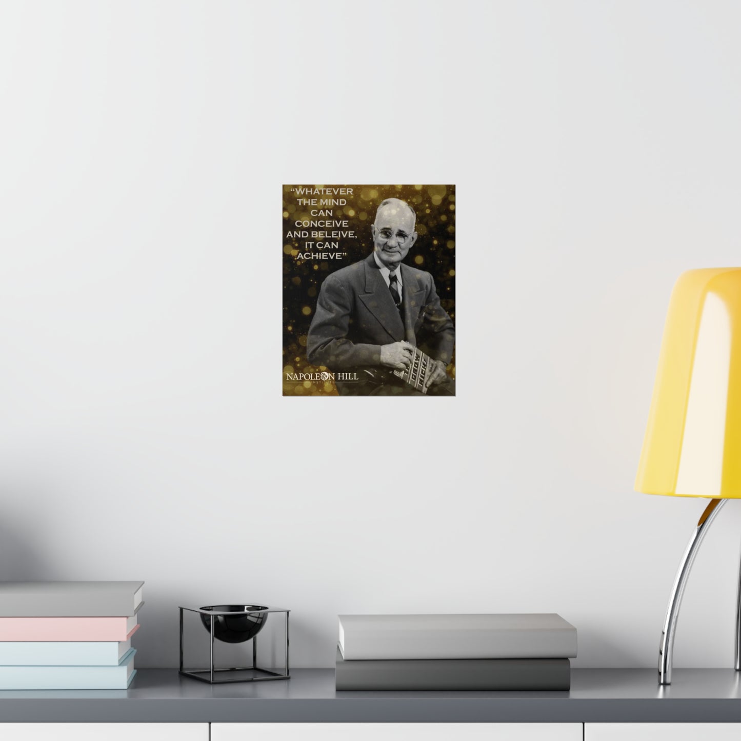 Vertical Poster Napoleon Hill with Famous Quote