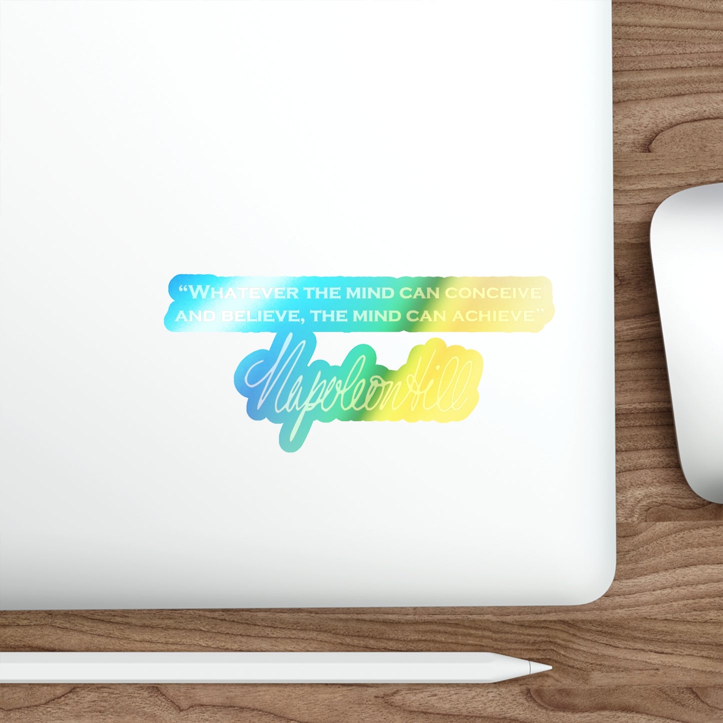 Holographic Die-cut Stickers of Napoleon Hill