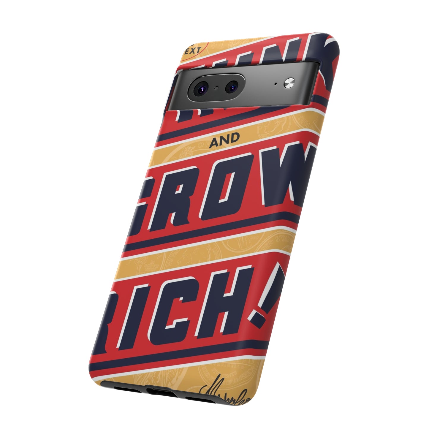 Modern "Think and Grow Rich" phone case
