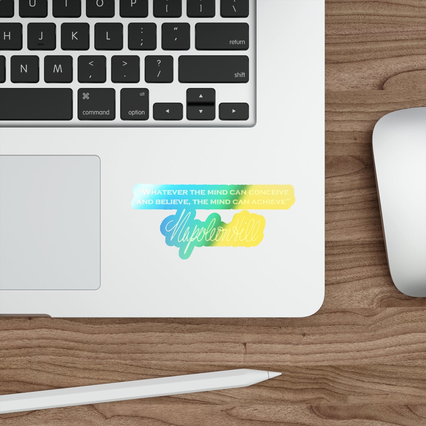 Holographic Die-cut Stickers of Napoleon Hill