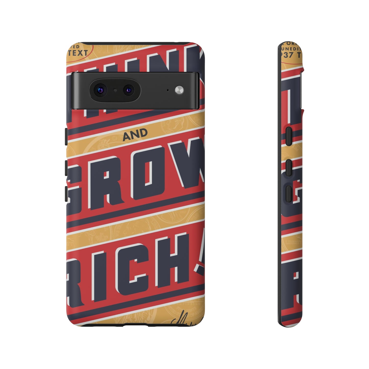 Modern "Think and Grow Rich" phone case