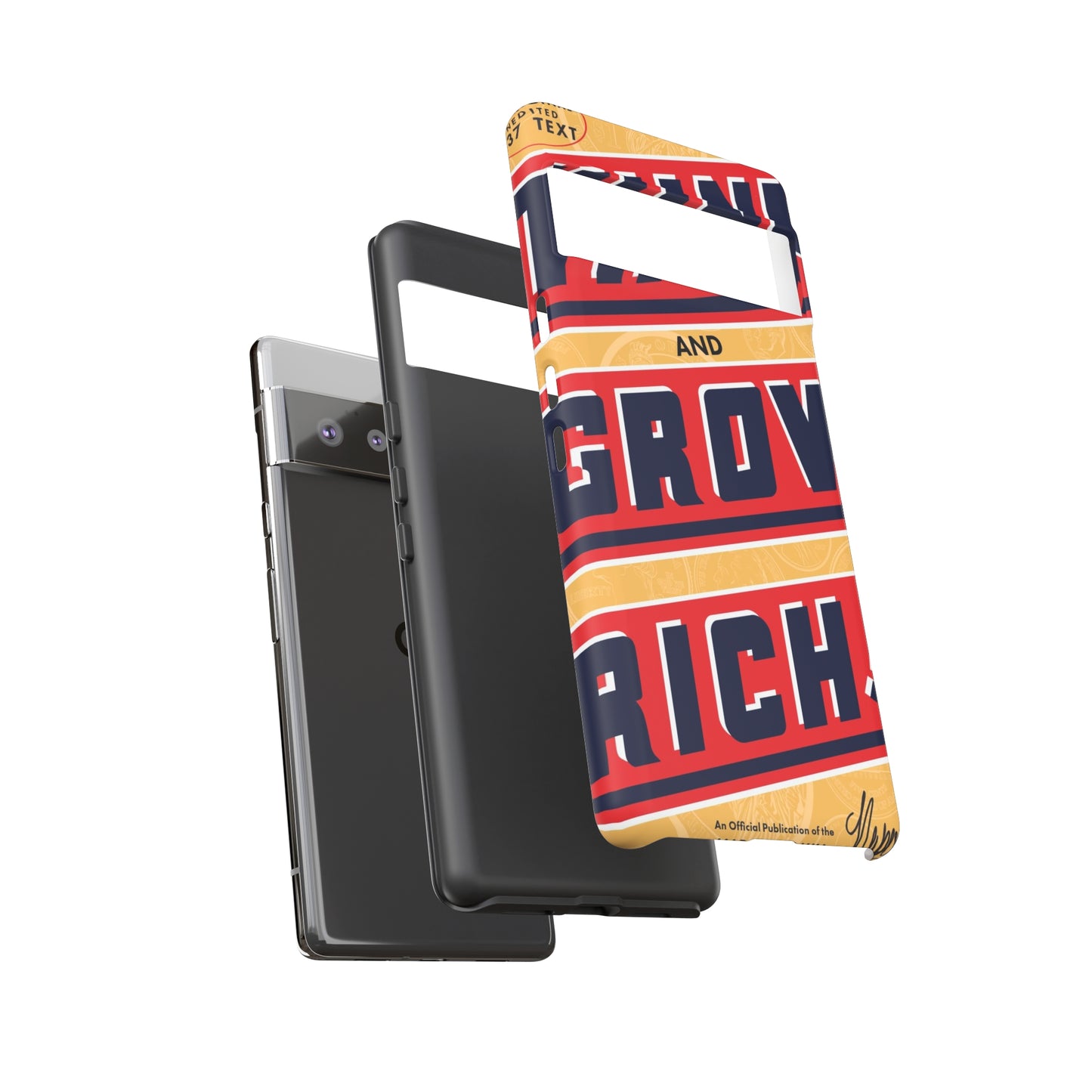 Modern "Think and Grow Rich" phone case