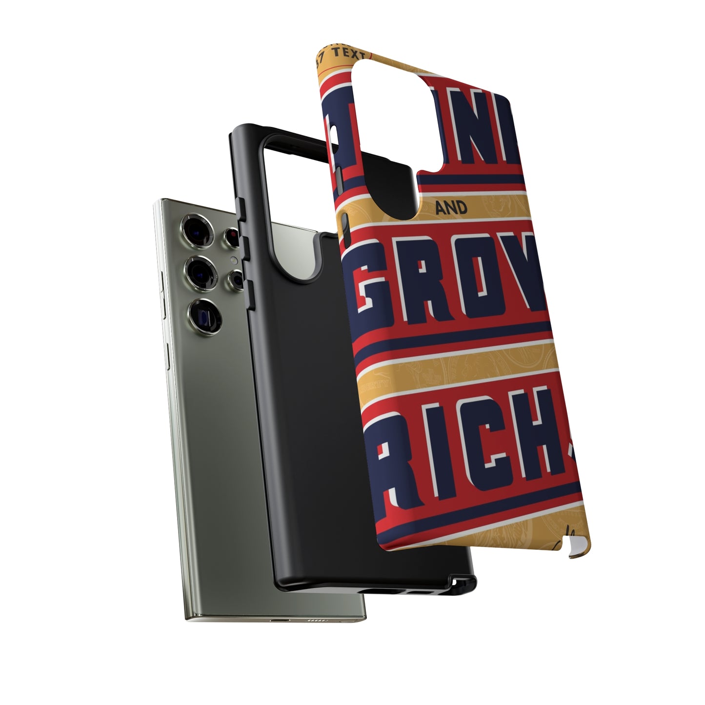 Modern "Think and Grow Rich" phone case