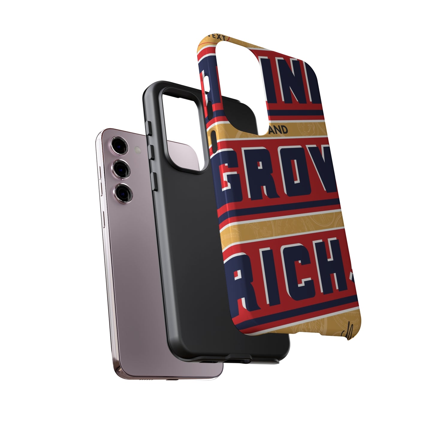 Modern "Think and Grow Rich" phone case