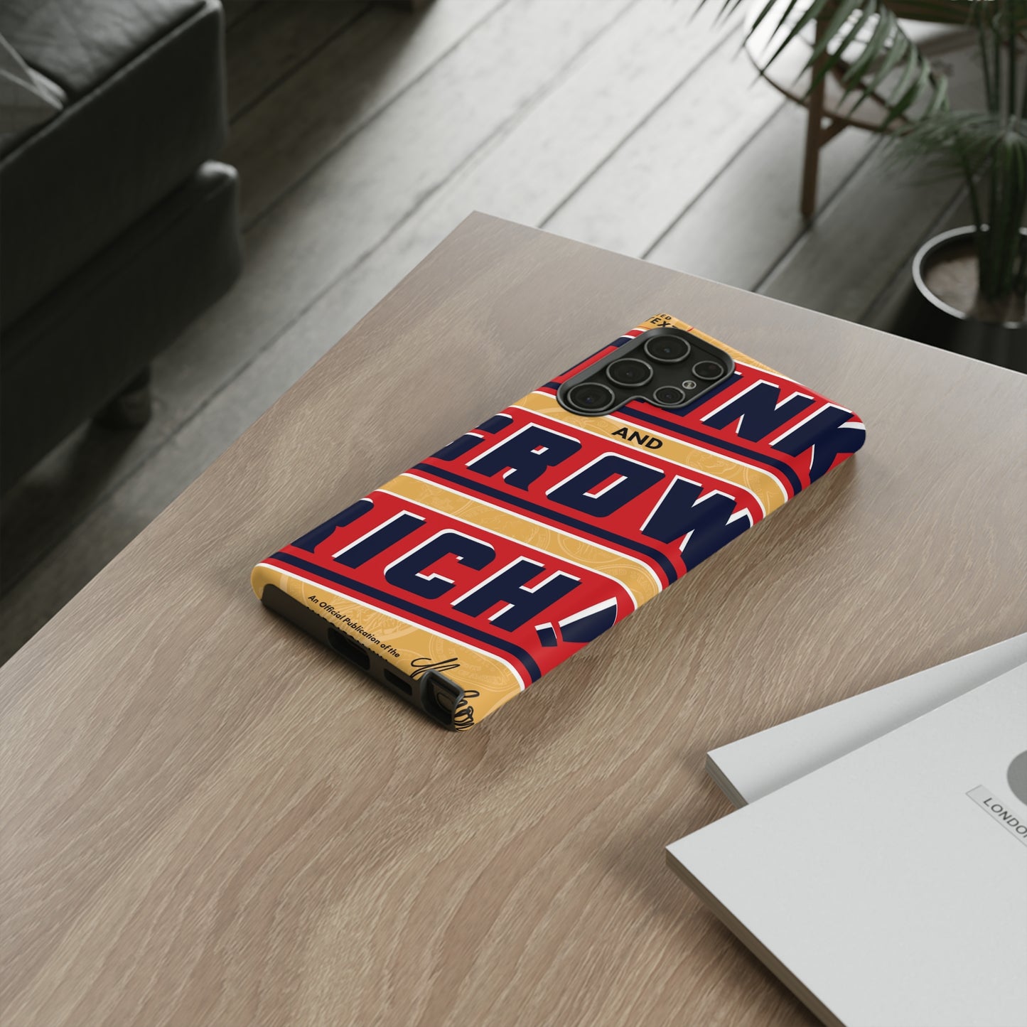 Modern "Think and Grow Rich" phone case