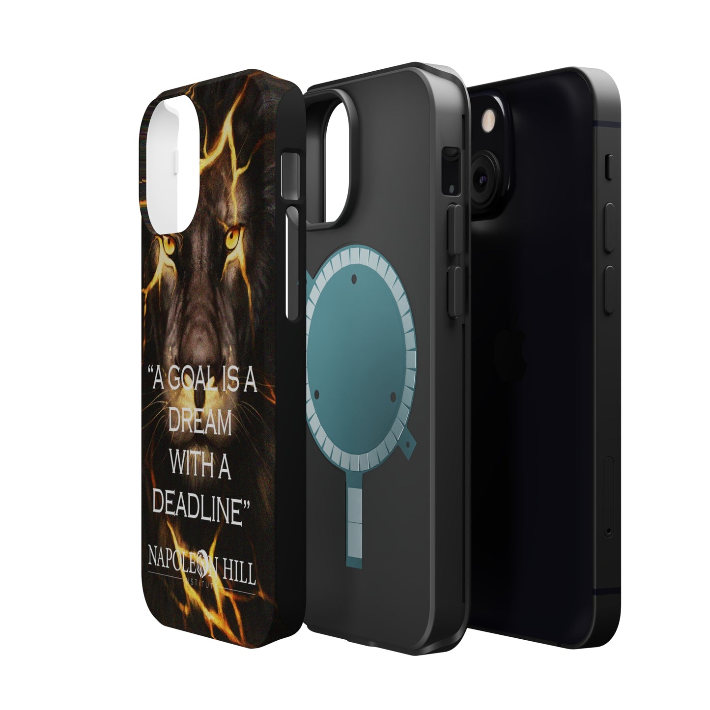 "A goal is a dream with a deadline" phone case