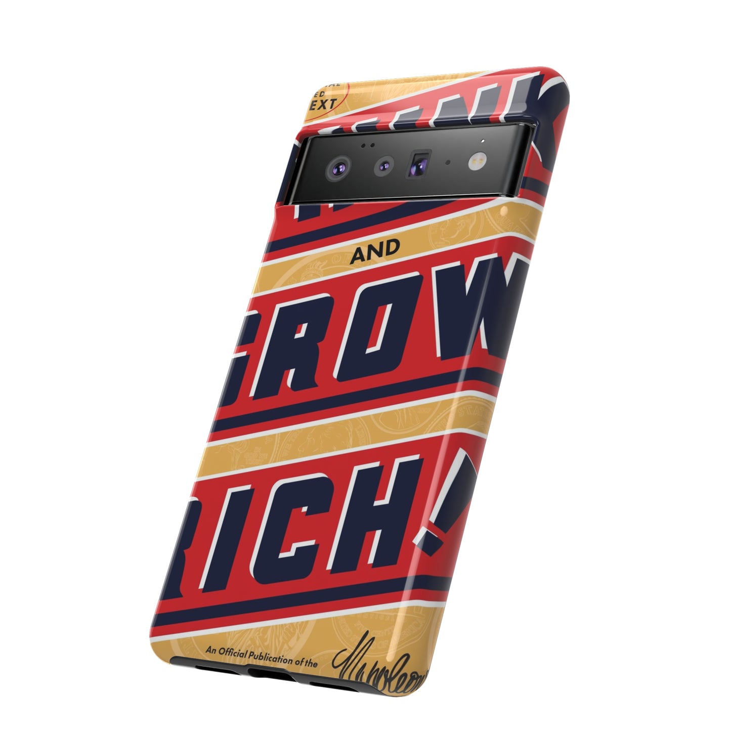 Modern "Think and Grow Rich" phone case