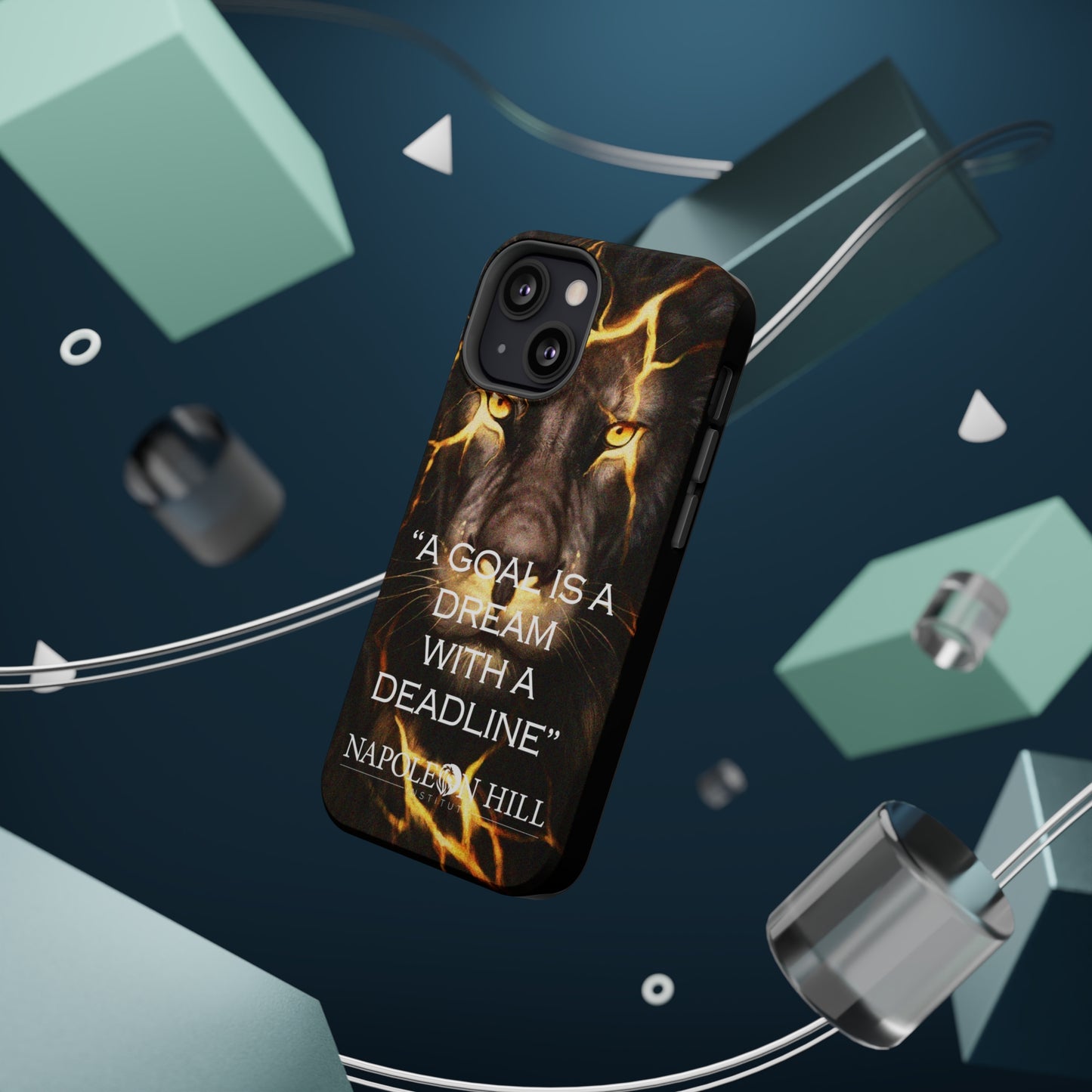 "A goal is a dream with a deadline" phone case