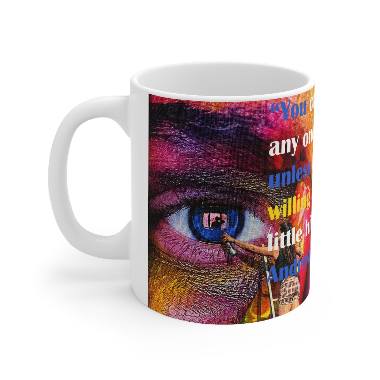 Mug with quote by Andrew Carnegie