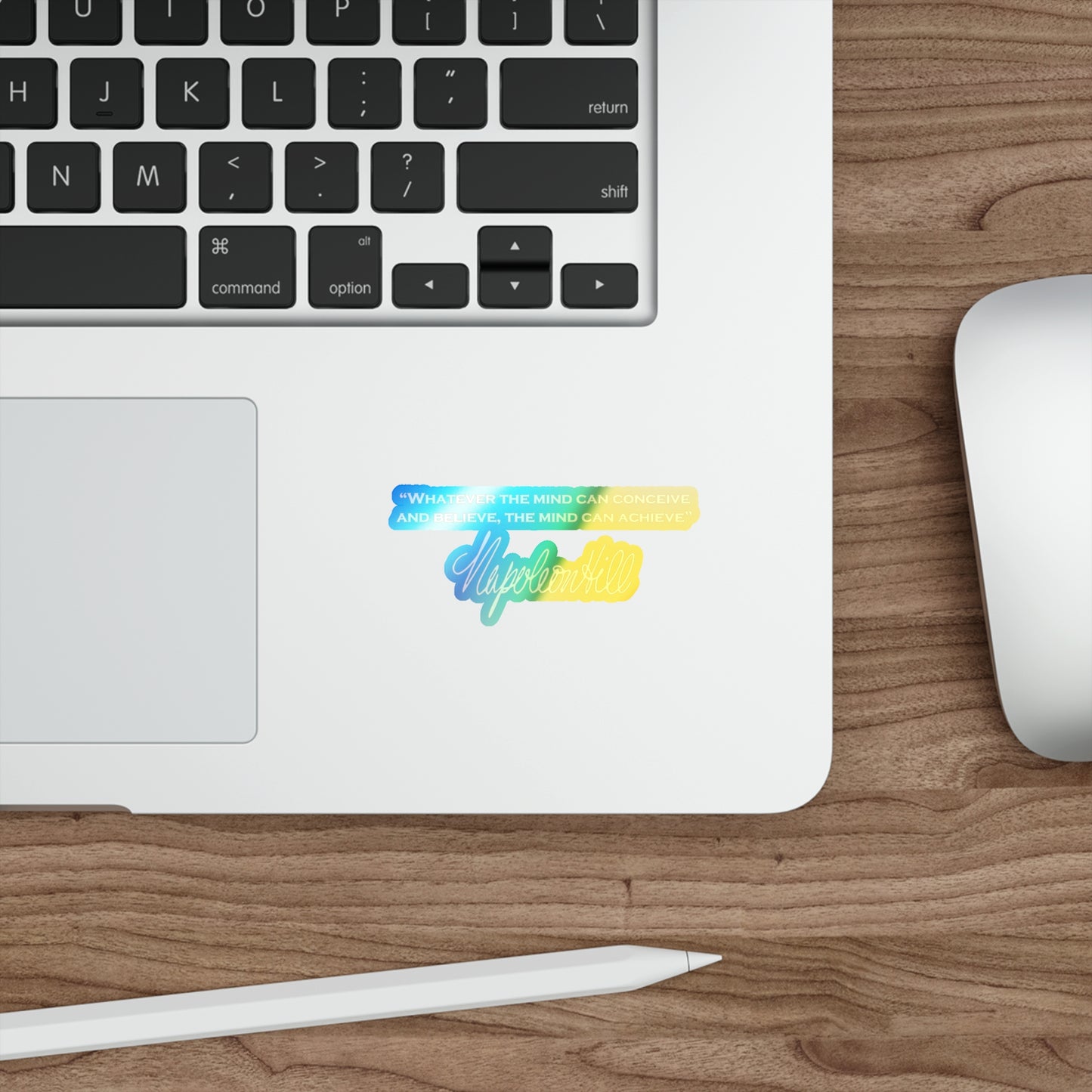 Holographic Die-cut Stickers of Napoleon Hill