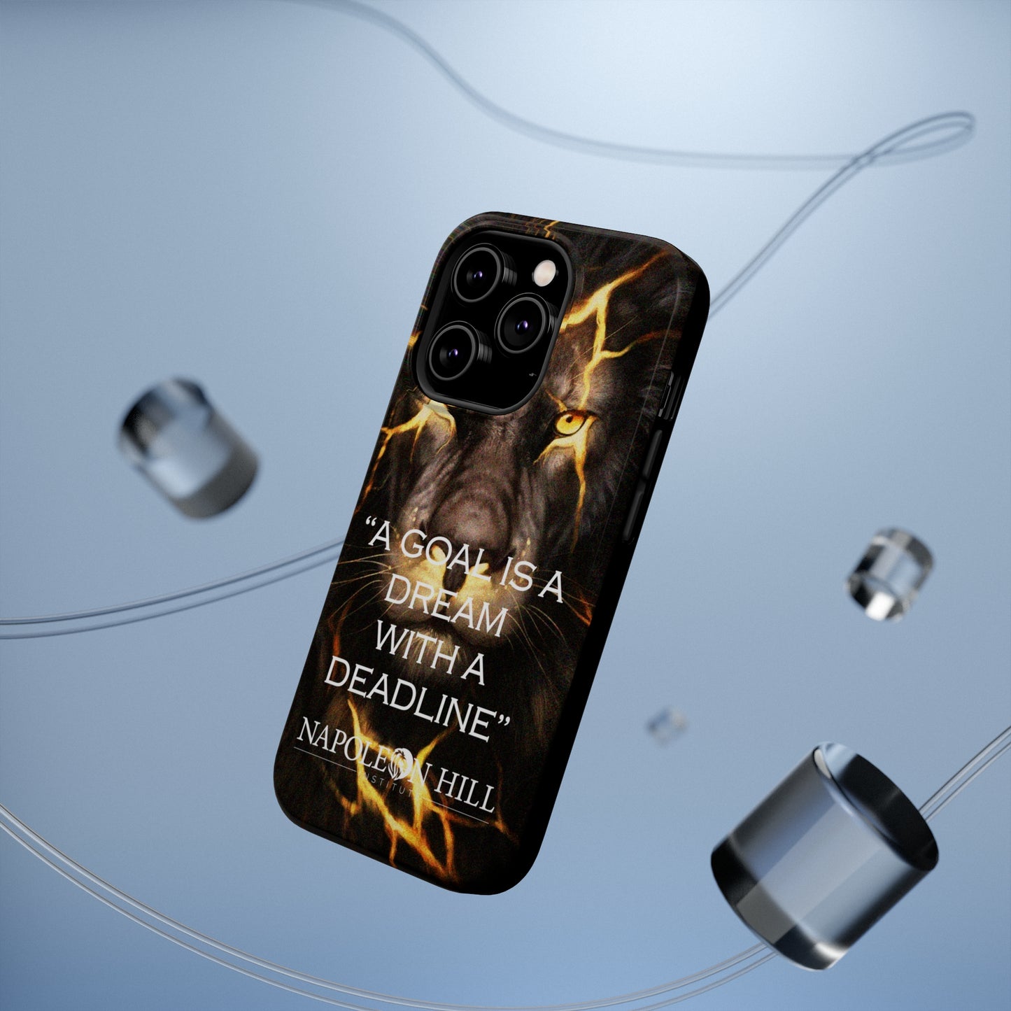 "A goal is a dream with a deadline" phone case