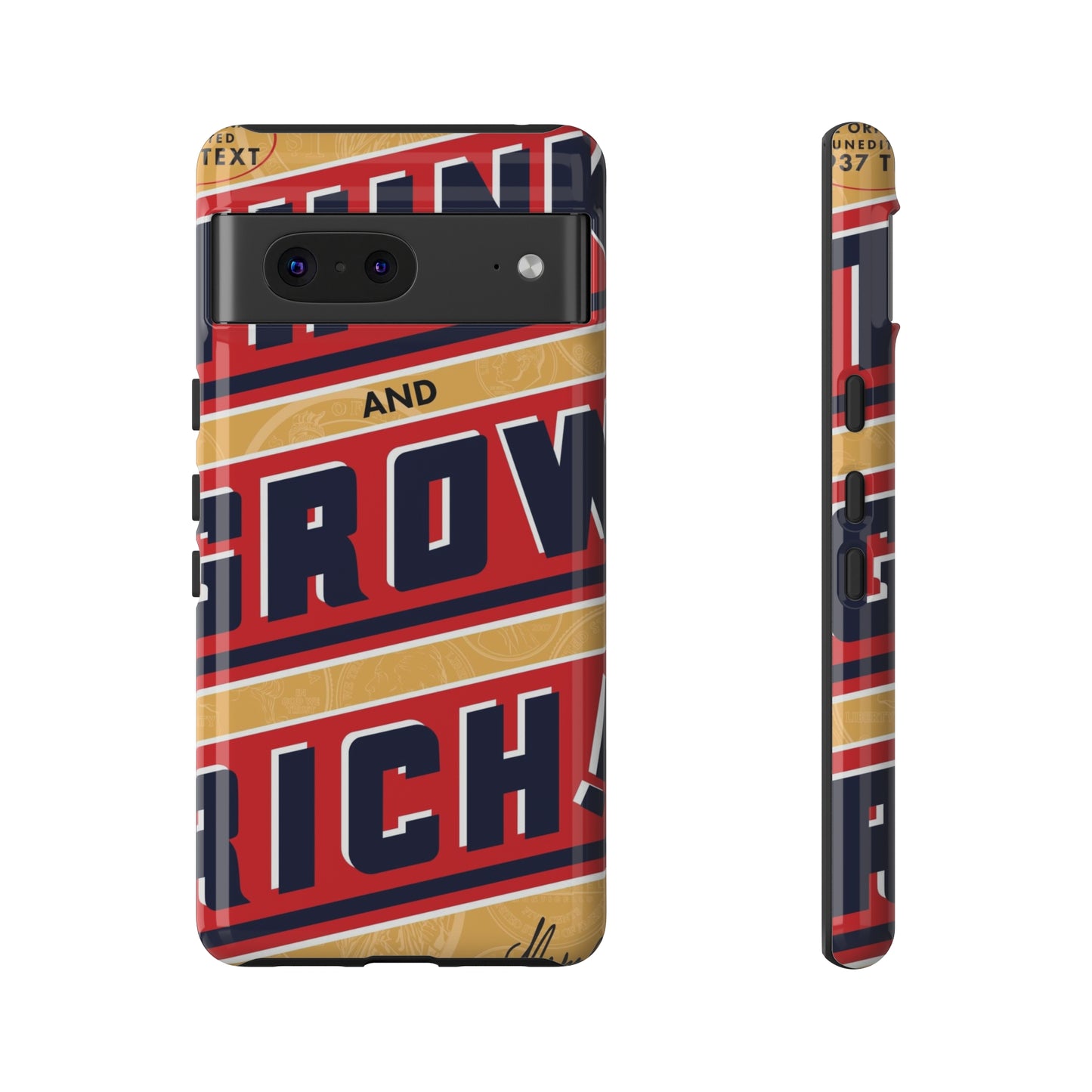 Modern "Think and Grow Rich" phone case
