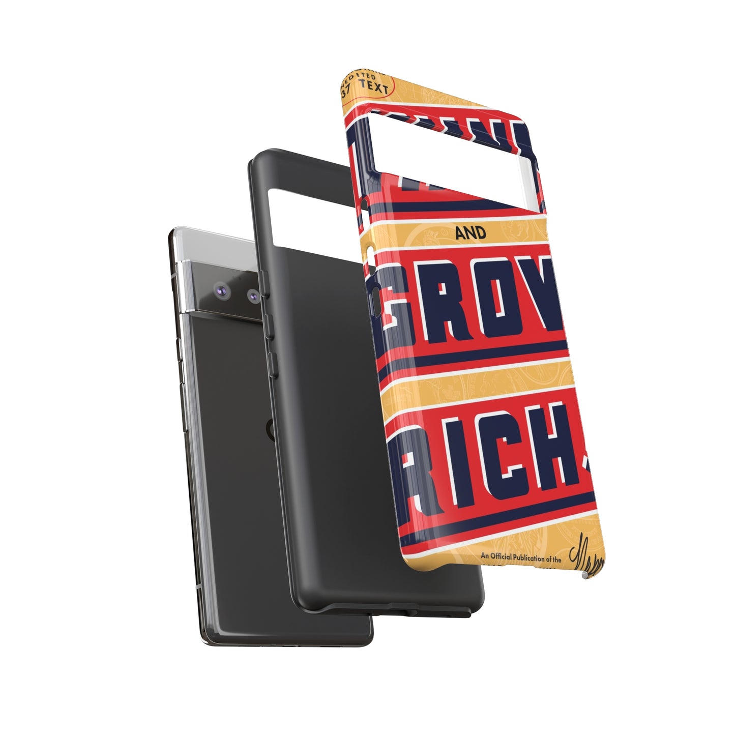 Modern "Think and Grow Rich" phone case