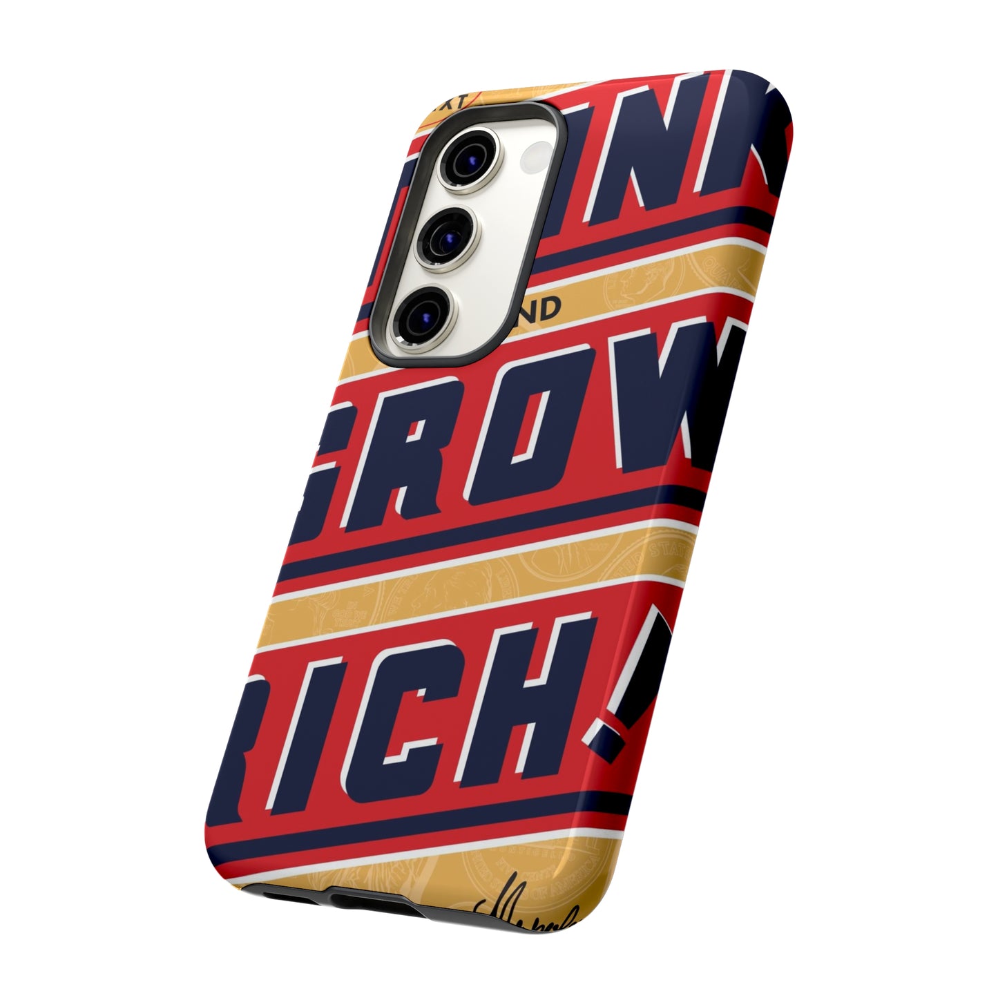 Modern "Think and Grow Rich" phone case