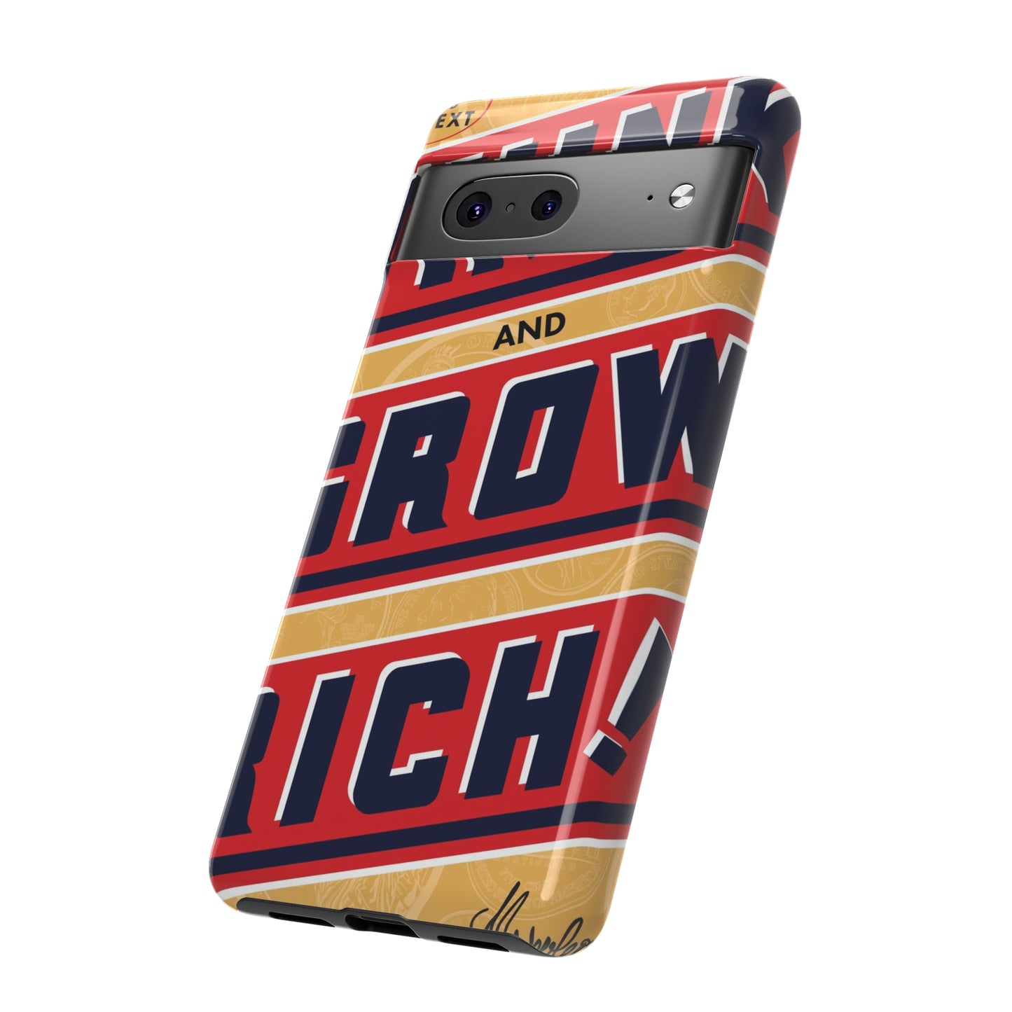 Modern "Think and Grow Rich" phone case