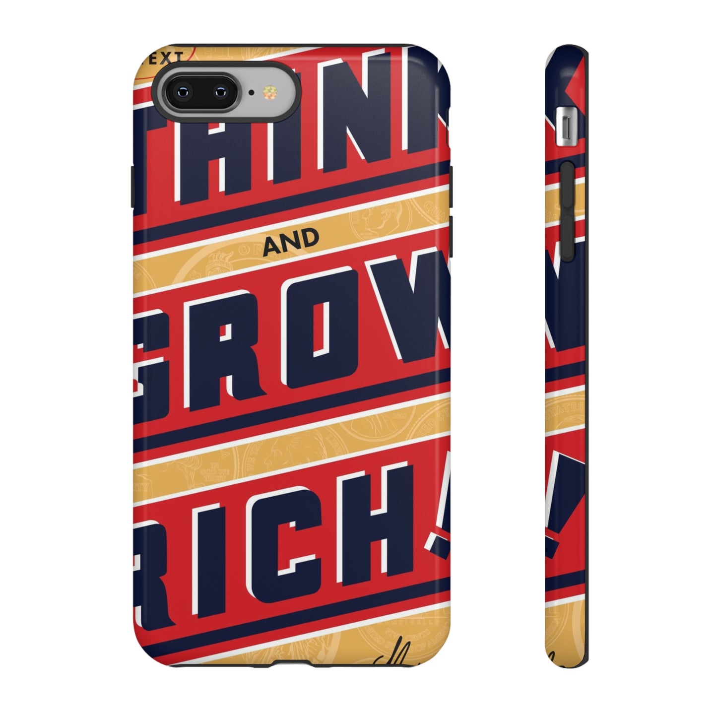 Modern "Think and Grow Rich" phone case