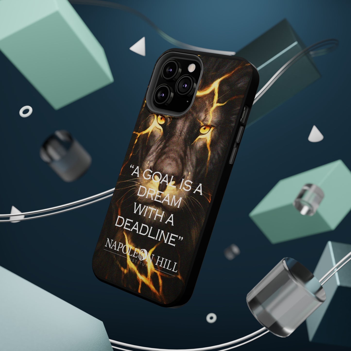 "A goal is a dream with a deadline" phone case