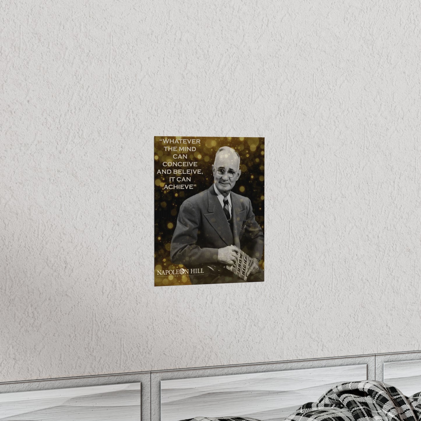 Vertical Poster Napoleon Hill with Famous Quote