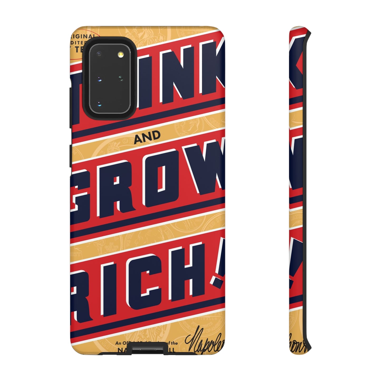 Modern "Think and Grow Rich" phone case