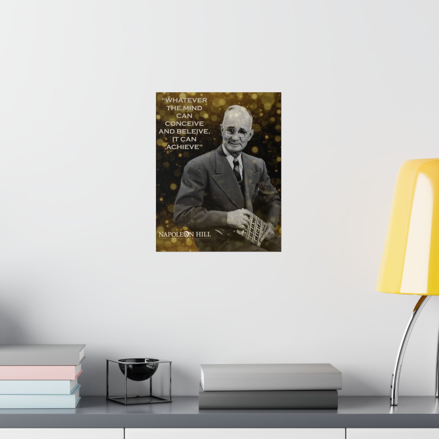 Vertical Poster Napoleon Hill with Famous Quote