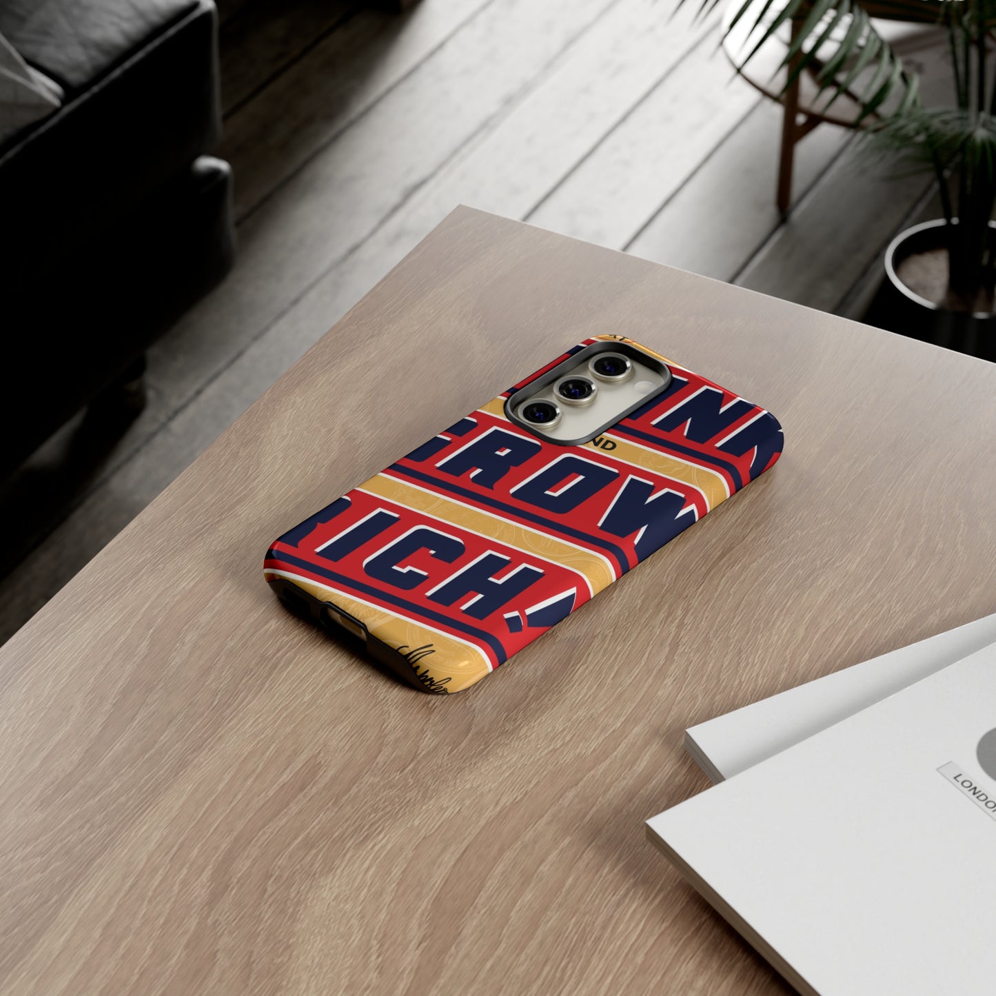 Modern "Think and Grow Rich" phone case