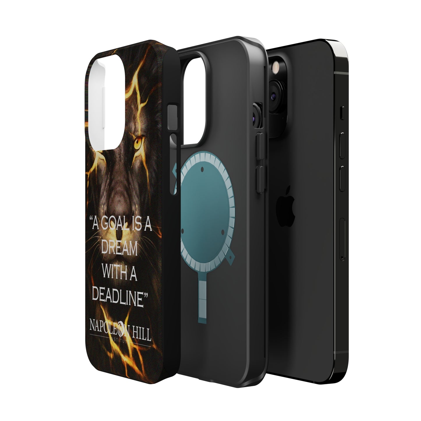 "A goal is a dream with a deadline" phone case
