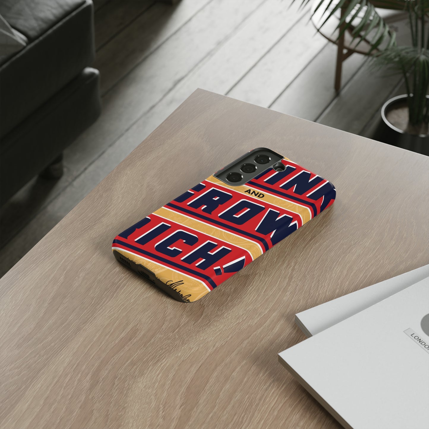 Modern "Think and Grow Rich" phone case