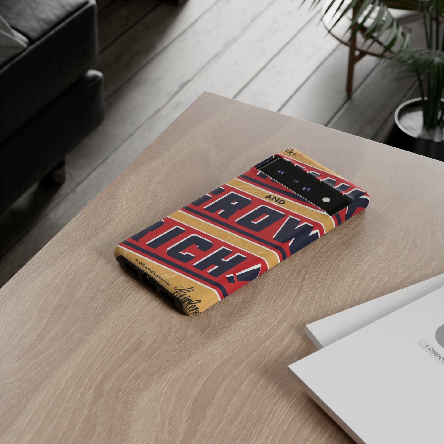 Modern "Think and Grow Rich" phone case