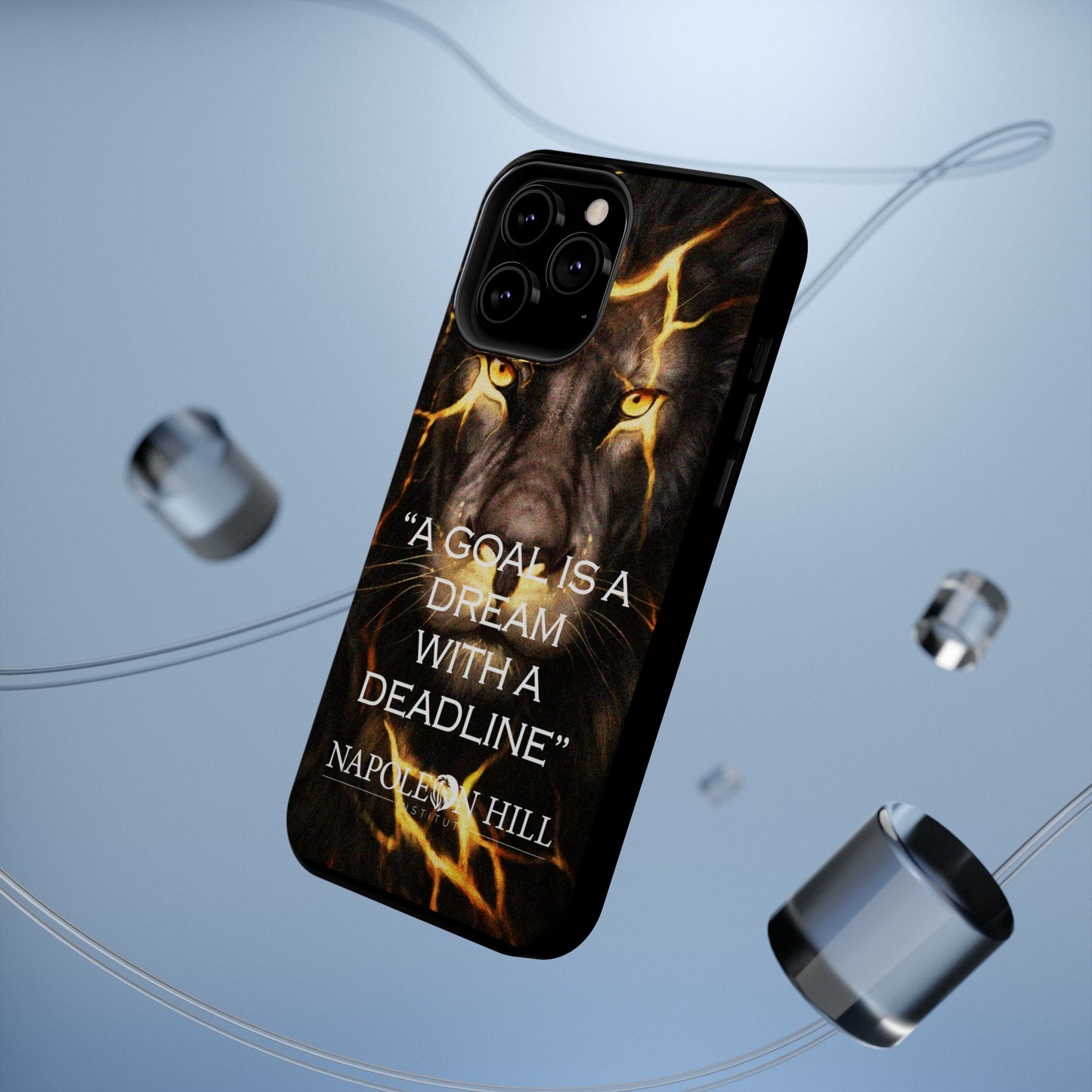 "A goal is a dream with a deadline" phone case