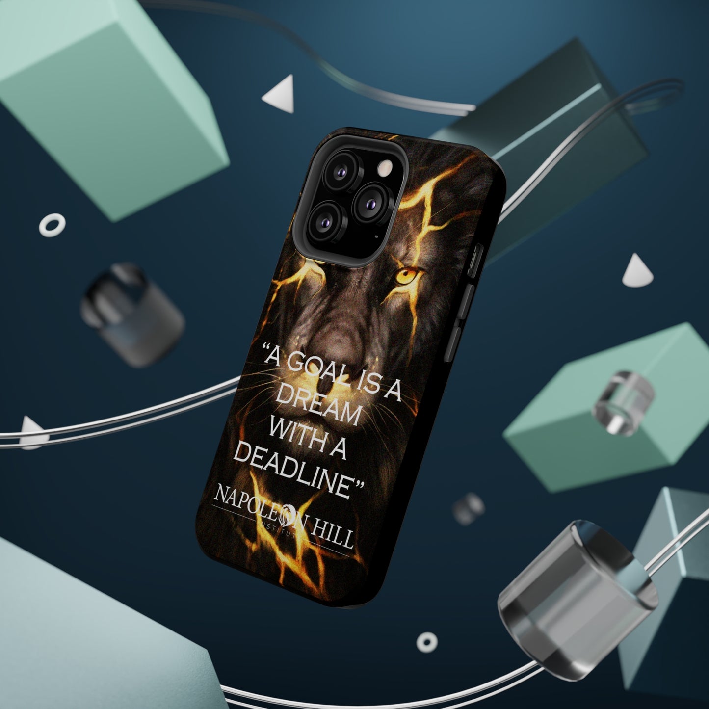 "A goal is a dream with a deadline" phone case