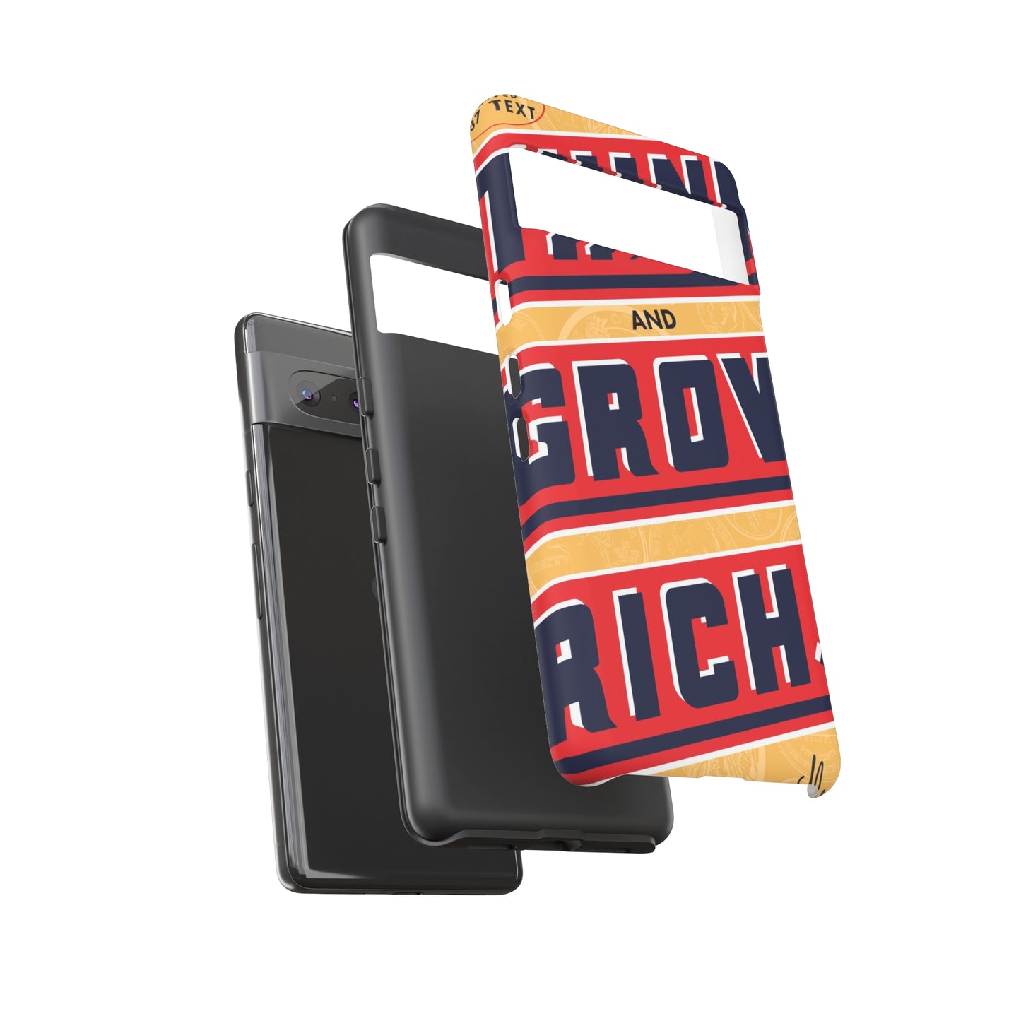 Modern "Think and Grow Rich" phone case