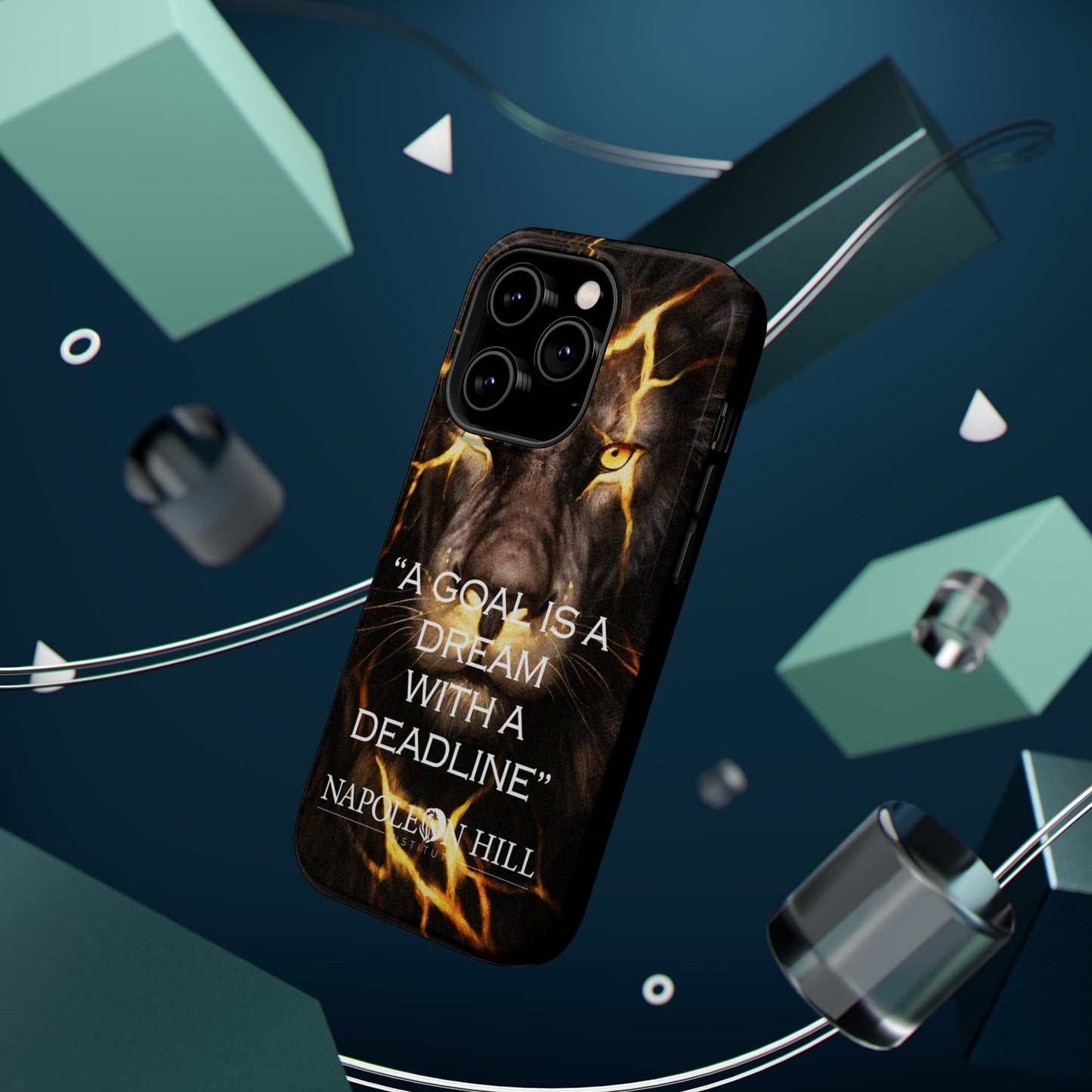 "A goal is a dream with a deadline" phone case
