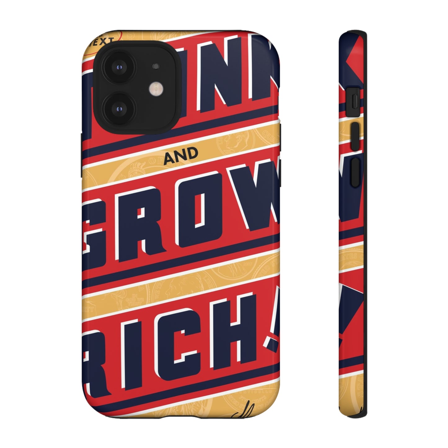 Modern "Think and Grow Rich" phone case