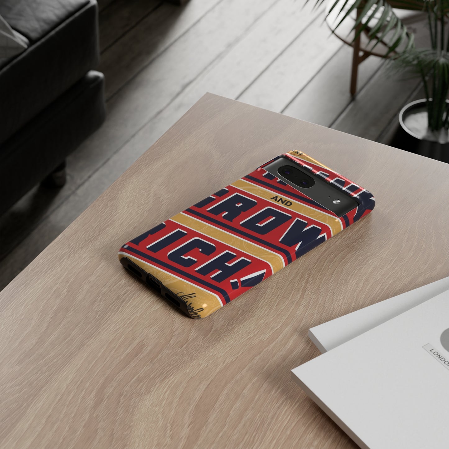 Modern "Think and Grow Rich" phone case