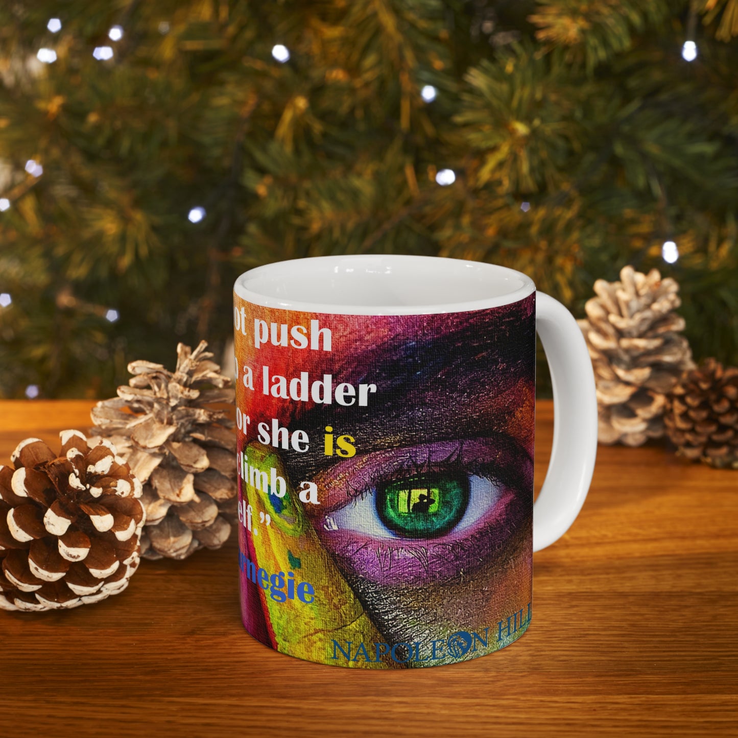 Mug with quote by Andrew Carnegie