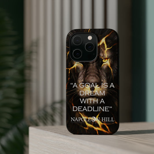 "A goal is a dream with a deadline" phone case
