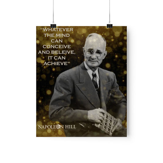 Vertical Poster Napoleon Hill with Famous Quote