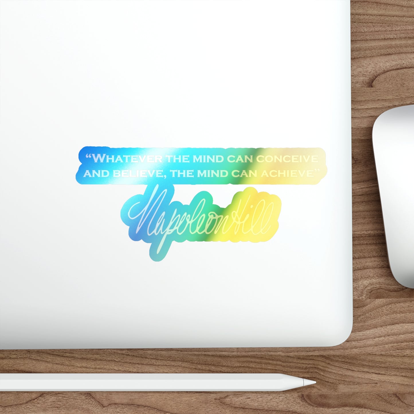 Holographic Die-cut Stickers of Napoleon Hill